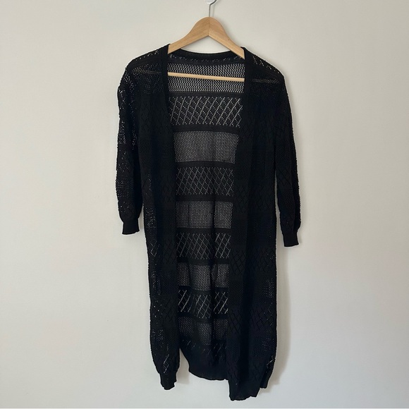 🌱2/$10 | Long Crochet Cardigan - Picture 5 of 5